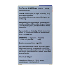 Lamberts Co enzym Q10 200mg 60 Vegetarische capsules