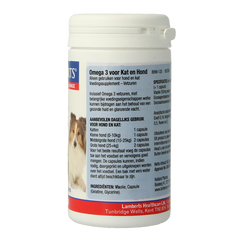 Lamberts Omega 3 voor dieren hond en kat 120 Capsules