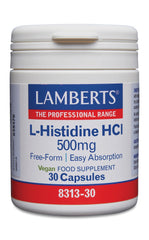 Lamberts L-Histidine 500mg 30 Capsules