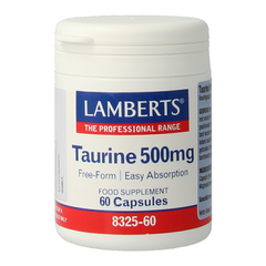 Lamberts Taurine 500mg 60.00 Vegetarische capsules