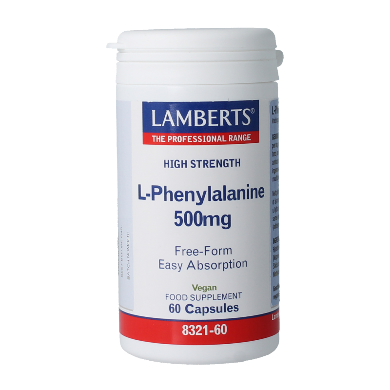 Lamberts L-Phenylalanine 500mg 60 Capsules
