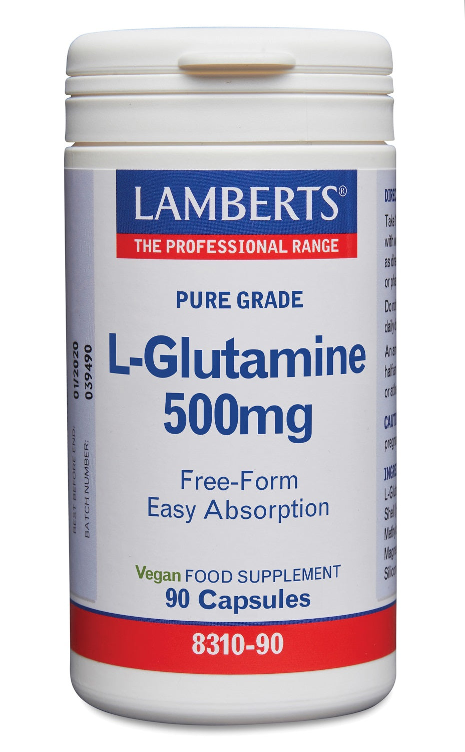 Lamberts L-Glutamine 500mg 90 Vegetarische capsules