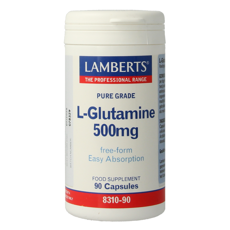Lamberts L-Glutamine 500mg 90 Vegetarische capsules