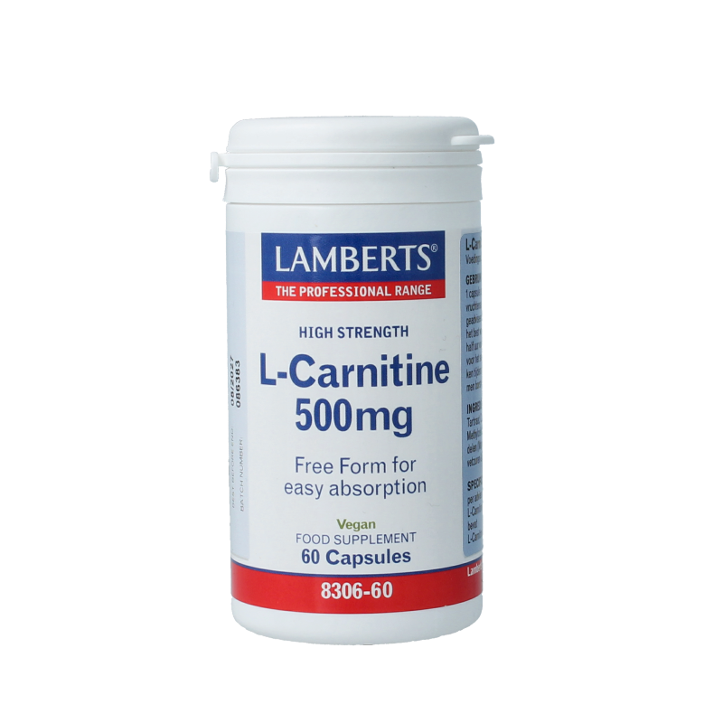 Lamberts L-Carnitine 500mg 60 Vegetarische capsules