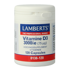 Lamberts Vitamine D3 3000IE/75mcg 120 Capsules