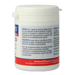 Lamberts Vitamine D3 3000IE 75mcg 120.00 Capsules