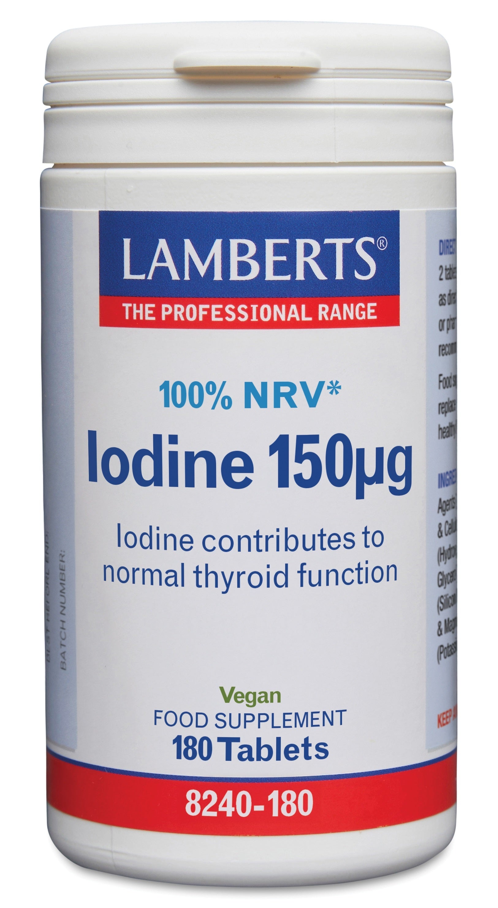 Lamberts Jodium 150mcg (iodine) 180 Tabletten