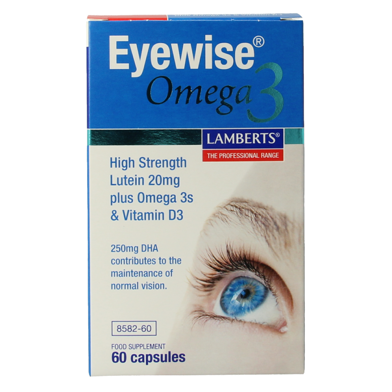 Lamberts Eyewise krachtige luteïne 20mg met omega 3 60.00 Capsules