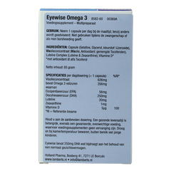 Lamberts Eyewise met omega 3 60.00 Capsules