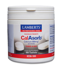 Lamberts CalAsorb (calciumcitraat) en vitamine D3 180.00 Tabletten