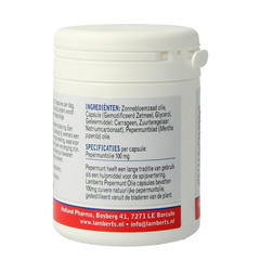 Lamberts Pepermuntolie 100mg 90.00 Capsules