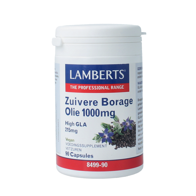 Lamberts Borageolie starflower 1000mg 90 Vegetarische capsules