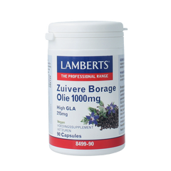 Lamberts Borageolie starflower 1000mg 90 Vegetarische capsules