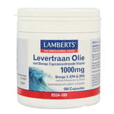 Lamberts Levertraanolie 1000mg 180.00 Capsules