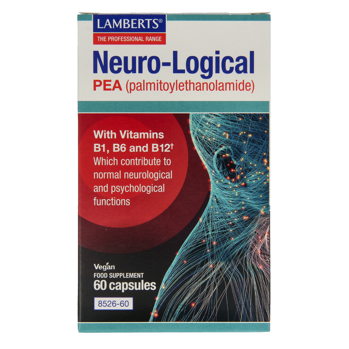 Lamberts Neuro-logical PEA 200mg palmitoylethanolamide 60.00 Capsules
