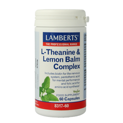 Lamberts L-Theanine & citroenmelisse complex 60.00 Capsules