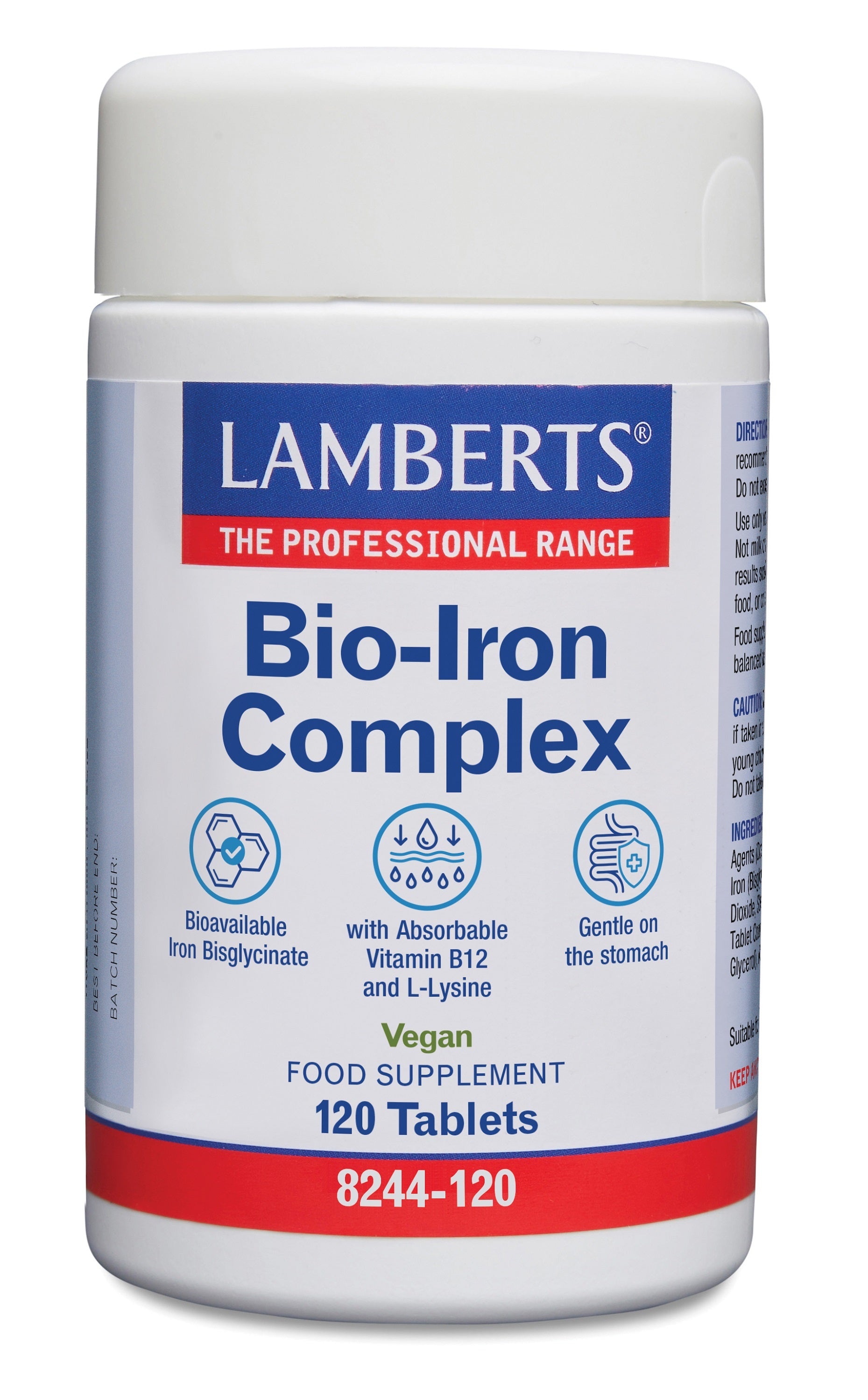 Lamberts Bio-ijzer complex 120.00 Tabletten