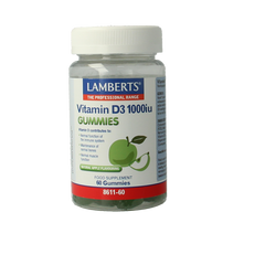 Lamberts Vitamine D3 1000IE gummies 60 Gummies