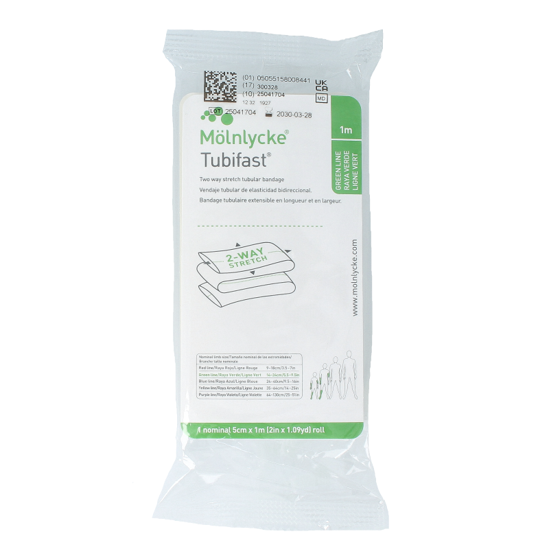 Tubifast Groen M 1 meter 1 Stuks