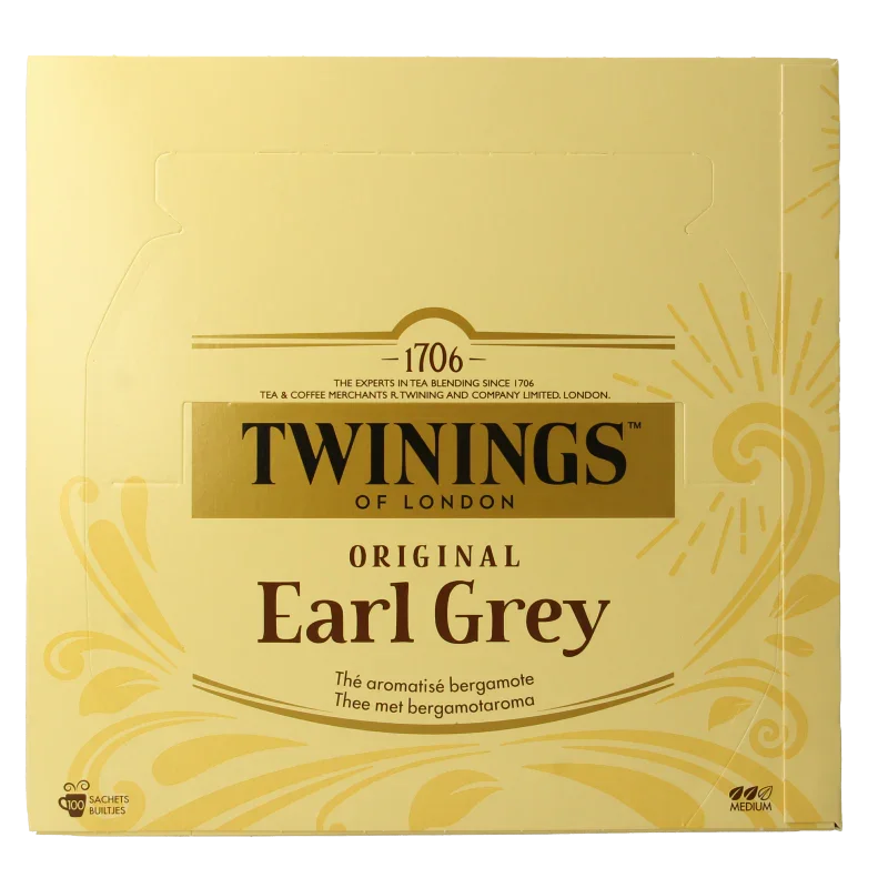 Twinings Earl grey envelop 100 Zakjes