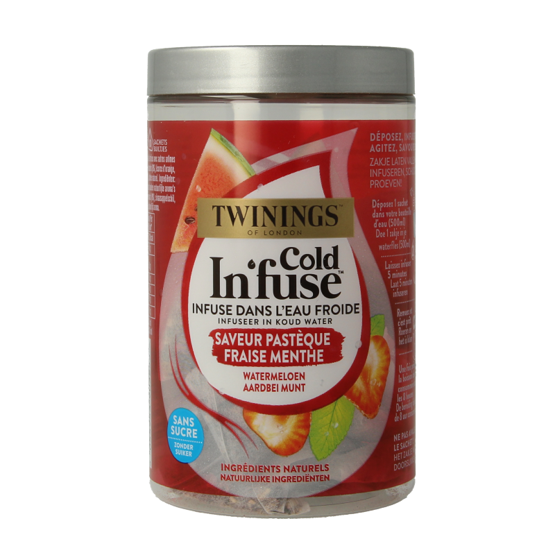 Twinings Cold infuse watermeloen aardbei munt 10 Zakjes