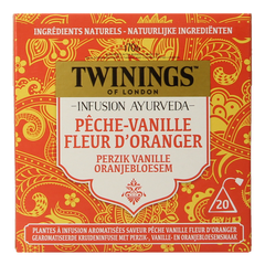 Twinings Ayurveda vanilla perzik oranjebloesem 20 Stuks