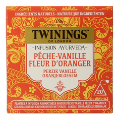 Twinings Ayurveda vanilla perzik oranjebloesem 20 Stuks
