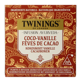 Twinings Ayurveda kokos vanille cacaoboon 20 Stuks