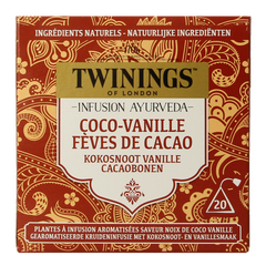 Twinings Ayurveda kokos vanille cacaoboon 20 Stuks