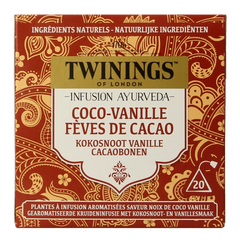 Twinings Ayurveda kokos vanille cacaoboon 20 Stuks