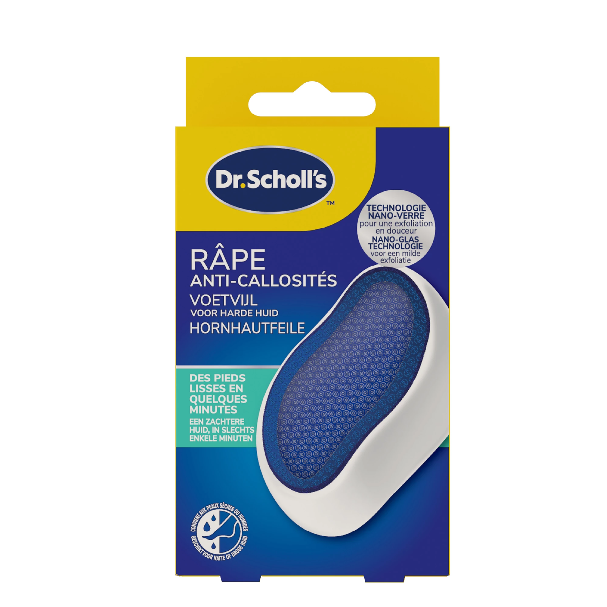 Scholl Voetvijl nano glas 1.00 Stuks
