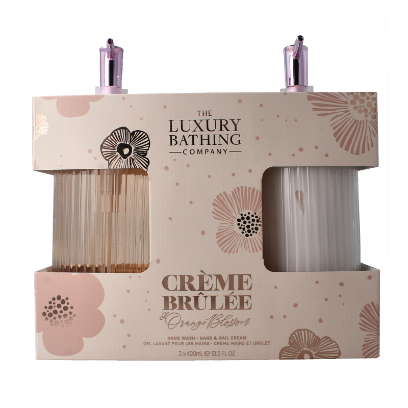 The Luxury Bathing Co Heavenly hands wash & hand nail cream glass bottle 1 Set