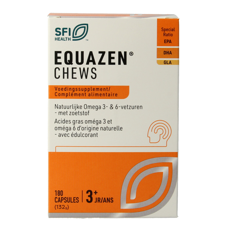 SFI Health Equazen chews omega 3- & 6-vetzuren 180.00 Capsules