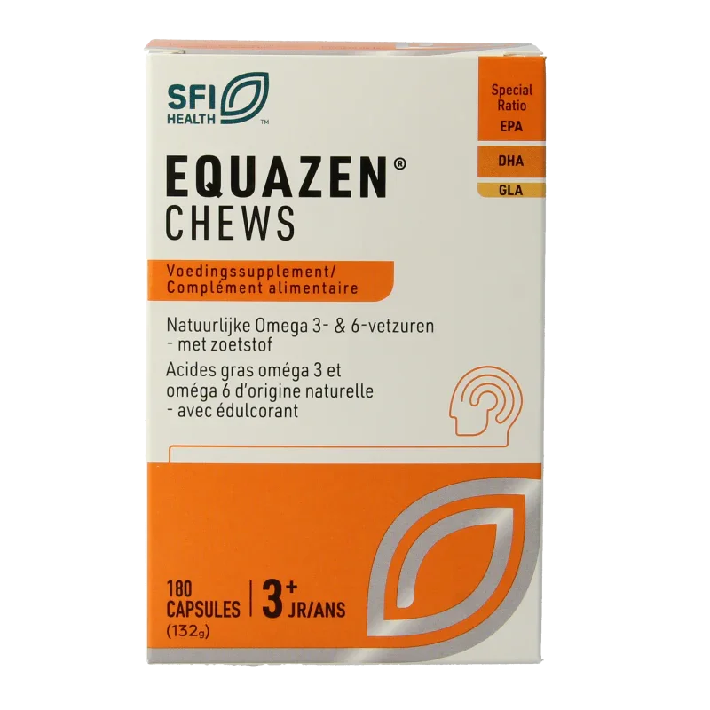 SFI Health Equazen chews omega 3- & 6-vetzuren 180 Capsules