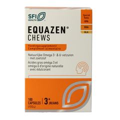 SFI Health Equazen chews omega 3- & 6-vetzuren 180.00 Capsules