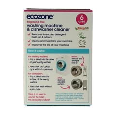EcoZone Wasmachine en vaatwasser ontkalker 6 Stuks