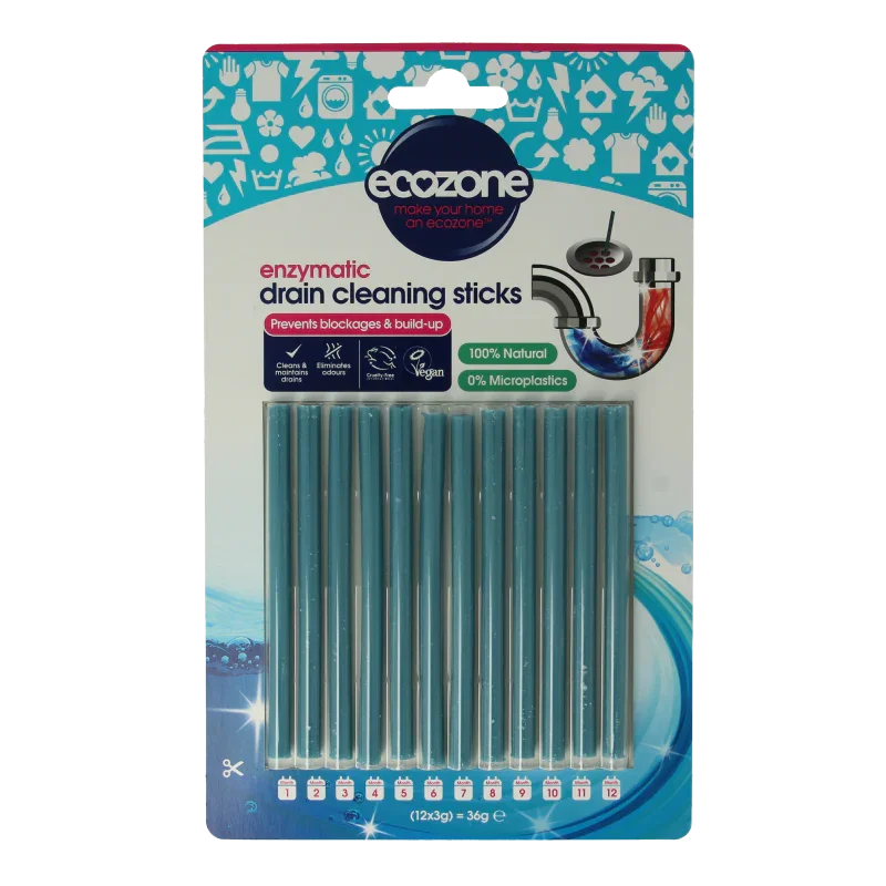 EcoZone Afvoer ontstopper sticks 12 Stuks