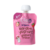 Ella's Kitchen Aardbei yoghurt griekse stijl 6+ maanden bio 90.00 Gram