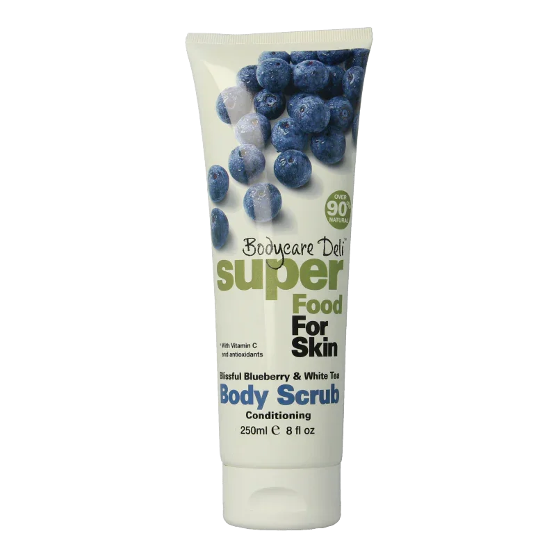 Bodycare Deli Lichaamscrub blueberry & white tea 250 Milliliter