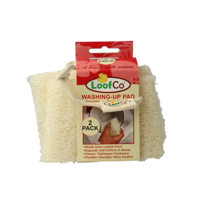 Loofco Afwas spons loofah bio 2 Stuks