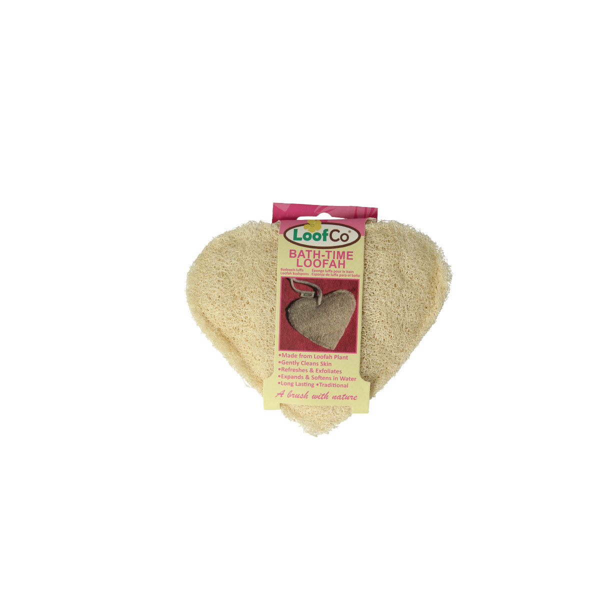 Loofco Douche en bad spons hartje eko 1.00 Stuks