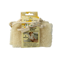 Loofco Schoonmaakspons loofah dun bio 4.00 Stuks