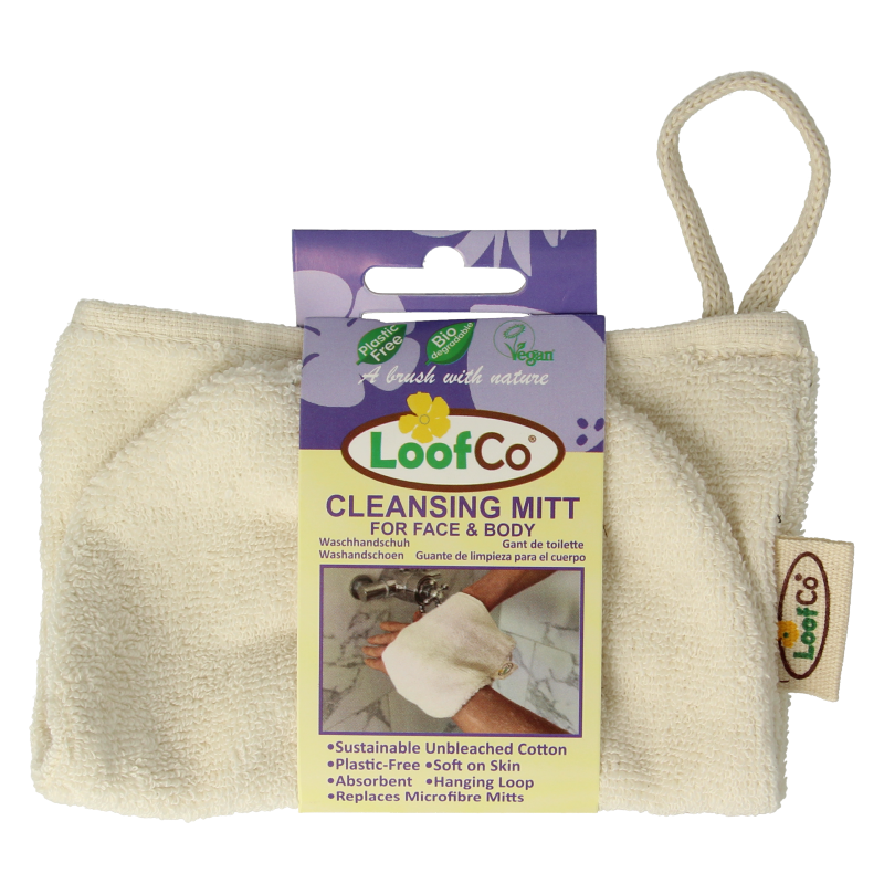 Loofco Washandje ongebleekt katoen bio 1.00 Stuks