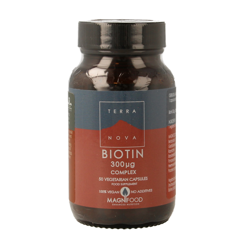 Terranova Biotin 300mcg complex 50 Vegetarische capsules