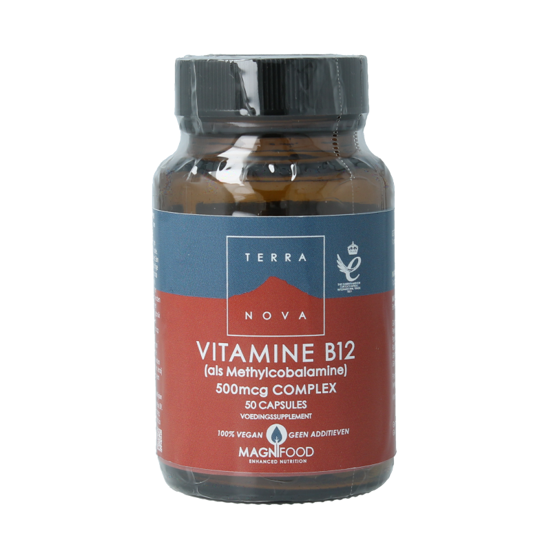 Terranova Vitamine B12 500mcg methylcobalamine 50 Vegetarische capsules