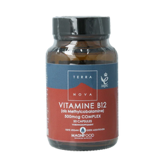 Terranova Vitamine B12 500mcg methylcobalamine 50 Vegetarische capsules