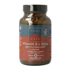 Terranova Vitamine B12 500mcg methylcobalamine complex 100.00 Vegetarische capsules