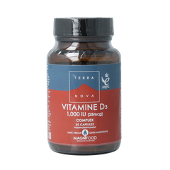 Terranova Vitamine D3 1000IE complex 50 Vegetarische capsules