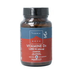Terranova Vitamine D3 1000IE complex 50.00 Vegetarische capsules