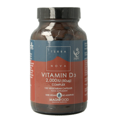 Terranova Vitamine D3 2000IE 50MCG complex 100.00 Vegetarische capsules